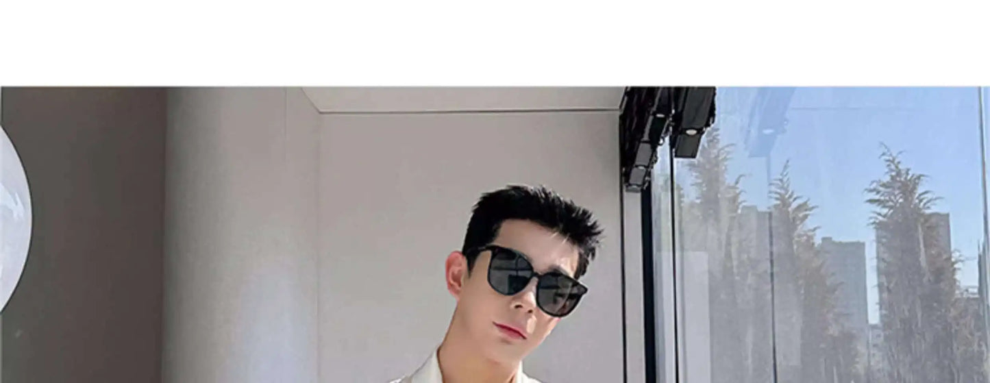 IEFB Korean Fashion Men's Shirt Bow Tie Design Loose Simple Fresh Long Sleeve Casual 2024 Spring Solid Color Male Tops 9C5081