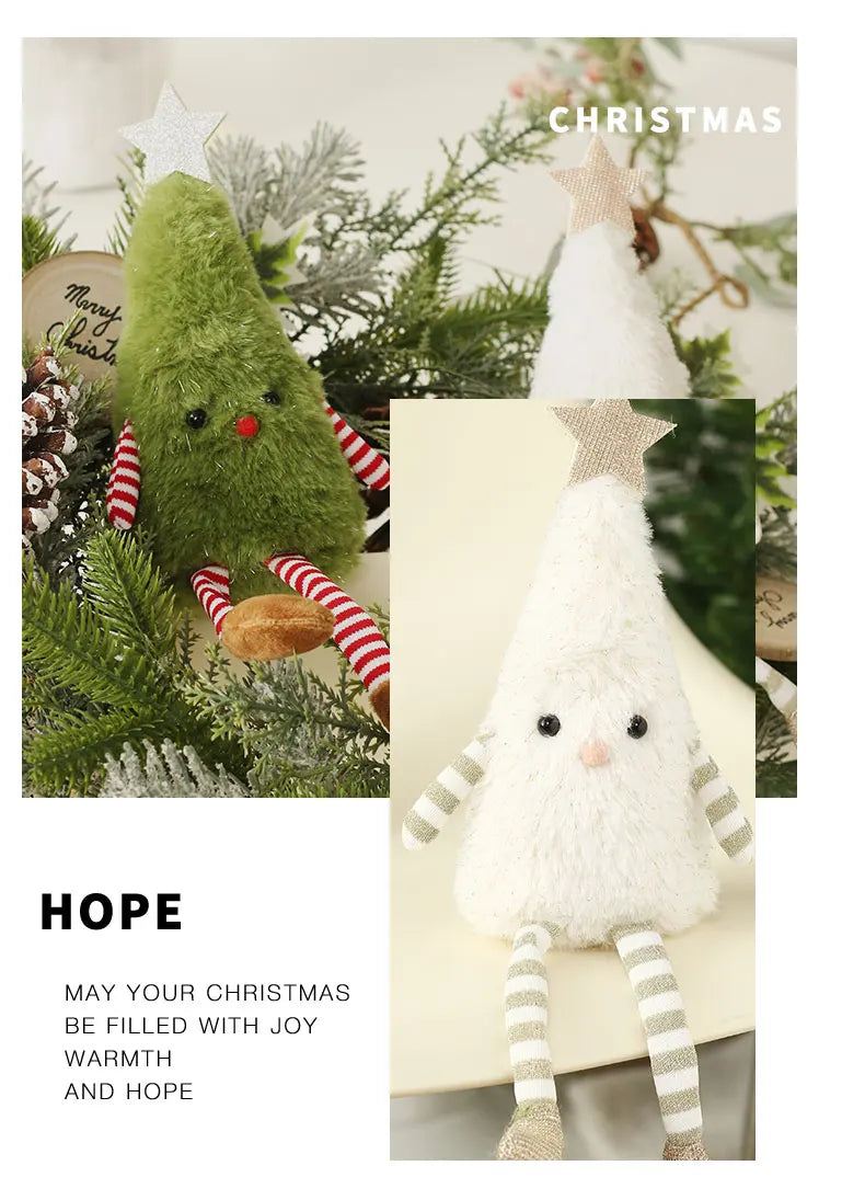 Christmas Decoration mini Christmas Tree Doll Christmas Gift Hotel Mall Window Decoration Christmas Plush Ornaments for XMAS