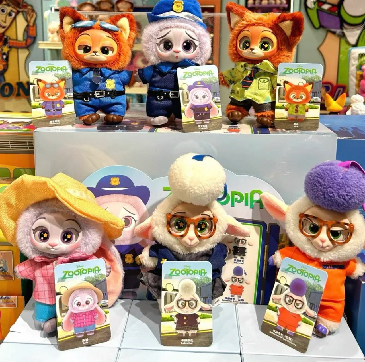 Halloween New Crazy Zootopia Vinyl Series Blind Box Cute Cartoon Character Vinyl Plush Bag Pendant Toy Doll Mystery Box Gift
