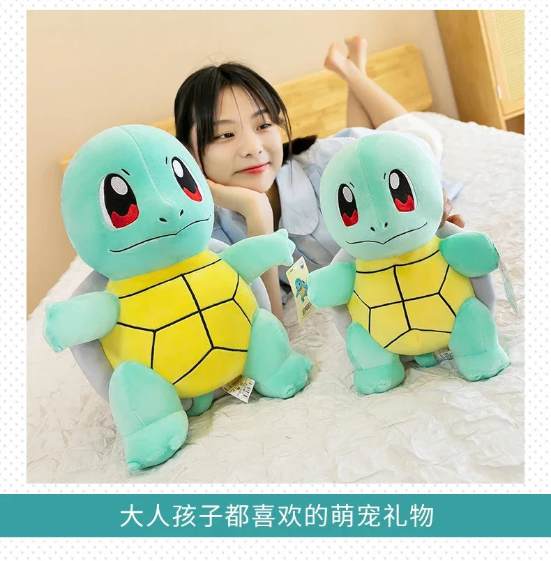 45cm Squirtle Plush Doll Big Size Pokemon Plush Toys Kawaii Stuffed Toys Cute Turtle Pillow Christmas Gift Toys for Boys Girls