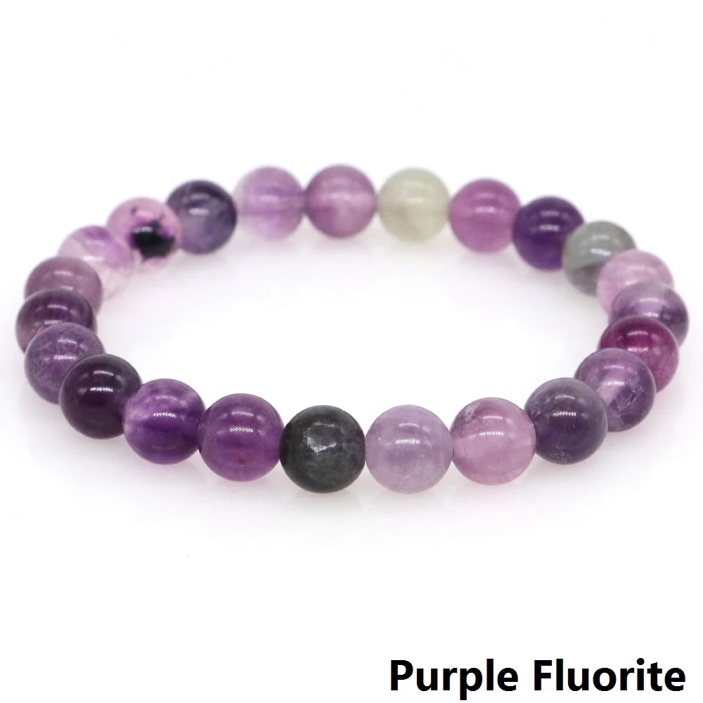 Women Men Bracelet Natural Rainforest Jasper Crystal Round Beads Wrist Chain Chakra Healing Energy Stretch Charm Strand Jewelry
