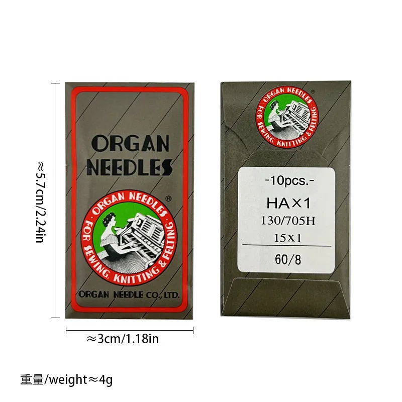 HA*1 Sewing Needles Japan ORGAN House Sewing Machine Needles for SINGER BROTHER size 8,9,10,11,12,14, 16 ,18