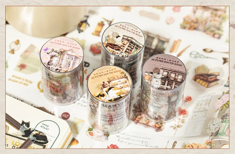 60mm*2m Cute Washi Tape Adhesive Masking Tapes Scrapbooking Decorative PET Tape Stationery Stickers Office School Supplies