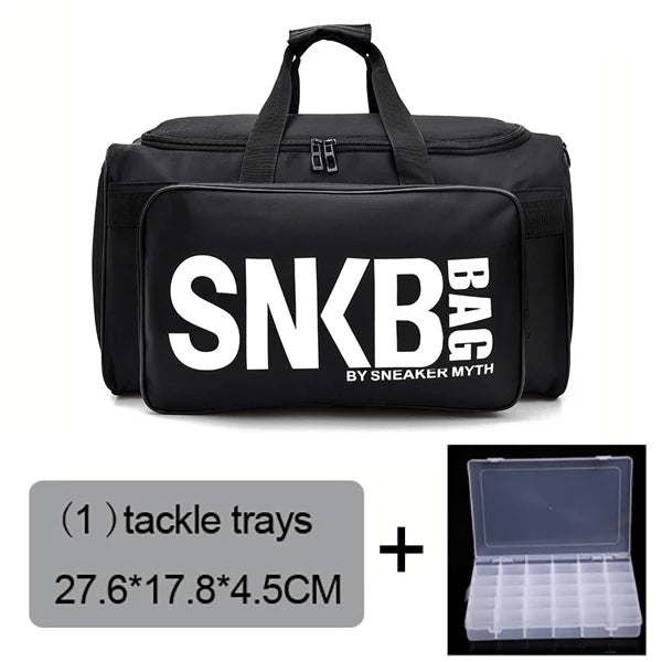 Large Multiple Compartment Sport Training Gym Bags Men Sneaker Gym Bag Shoes Packing Cube Organizer Waterproof Shoulder Bag SNKR