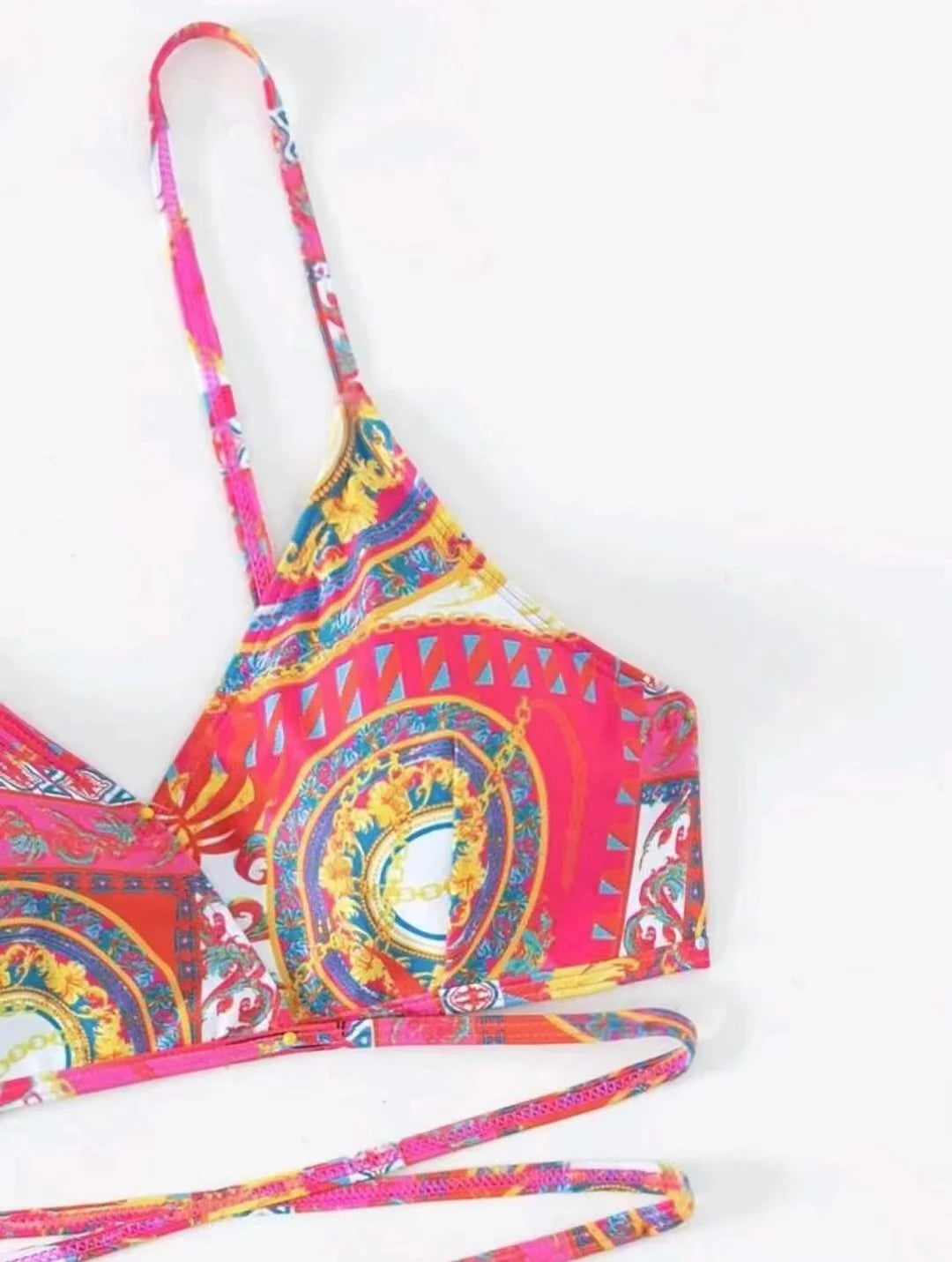 3 Pieces String Bikinis 2025 Women Sexy Swimsuit With Skirt Printed Swimwear Female Bathers Bathing Swimming Swim Suit Beachwear