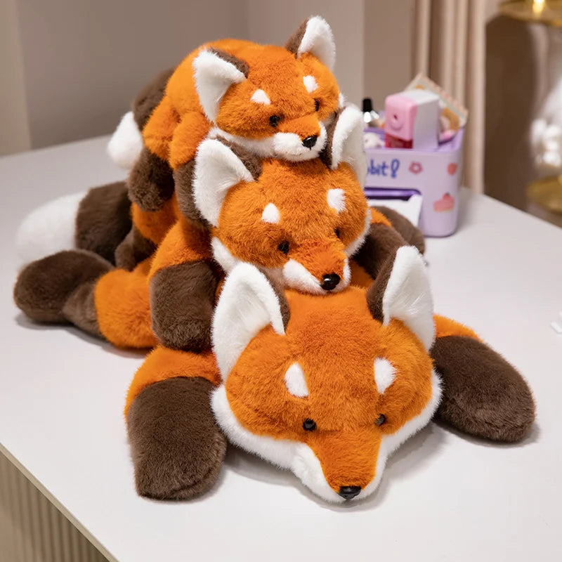 New 40-65cm Plush Toy Kawaii Lying Fox Doll Pillow Kids Birthday Christmas Gift Lovely Stuffed Animal