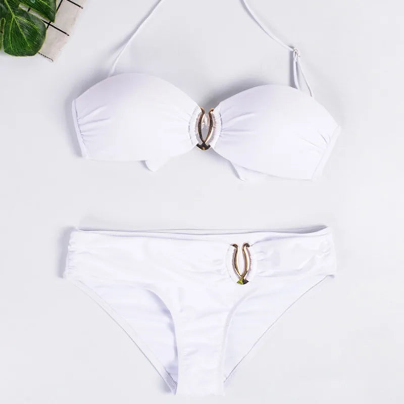 New Sexy Bikinis Swimsuits Women Swimwear Push Up For Female Beach Swimming Wear Bathing Suits Brazilian Bikini Set Pool Bather