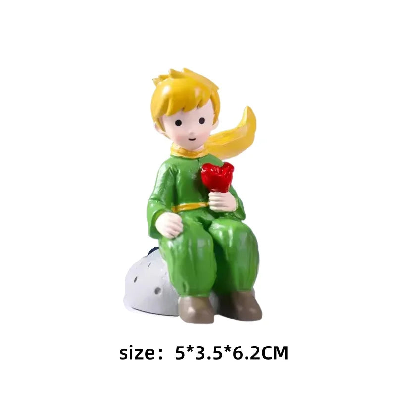 Home Decoration DIY Resin Crafts Little Prince Home Desk Small Ornaments Children's Birthday Christmas Gift Ornaments Decoration
