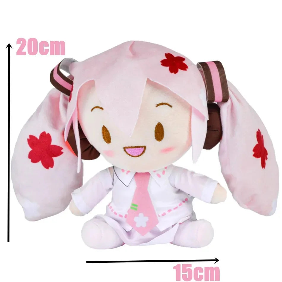 NEW 20/25cm Japanese Anime Plush Stuffed Toy Hatsune Miku Plush Doll Soft Pillow Future Doll Cute Christmas Gift For Children