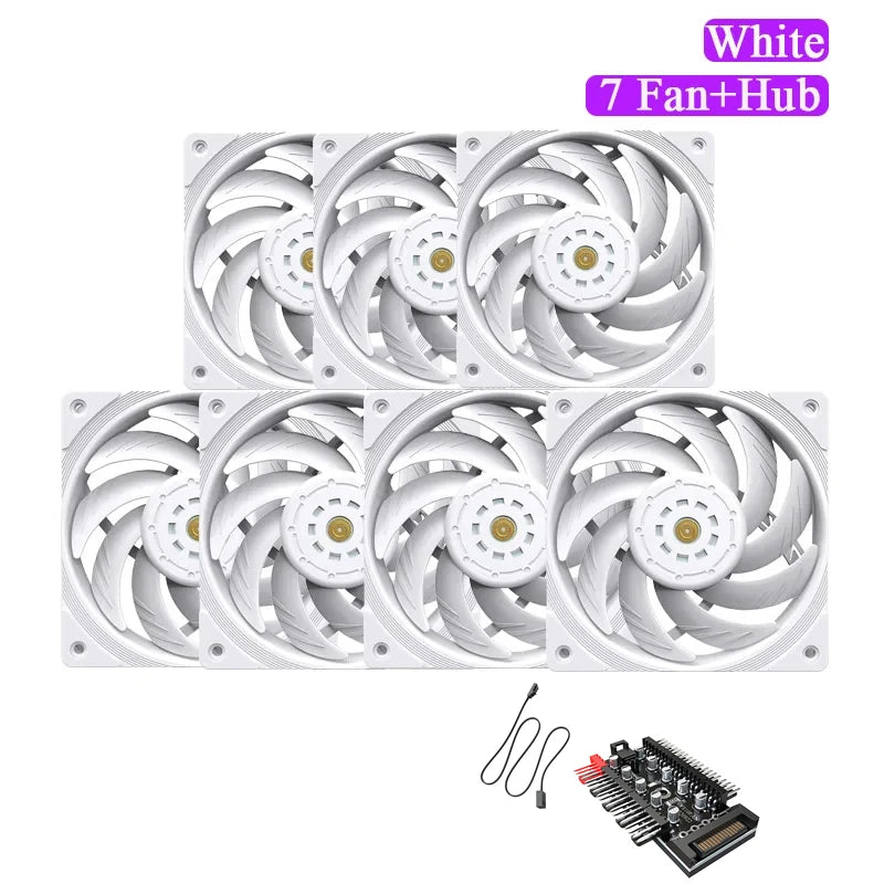 TEUCER T30 CPU Cooler Fan 2150RPM 4PIN PWM 12cm Computer Case Cooling System Fan SFDB Silent PC Gamer CPU Cooler 120mm Fan