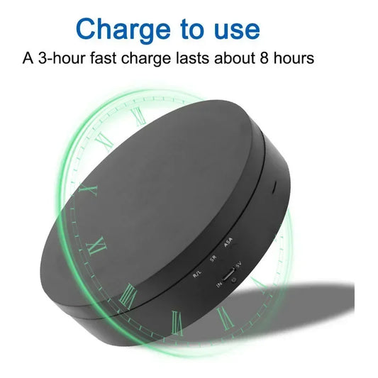 Electric 360 Degree Rotating Display Stand 3Speed Mirror Turntable Jewelry Stand Battery/USB Power Supply,Photography Shooting