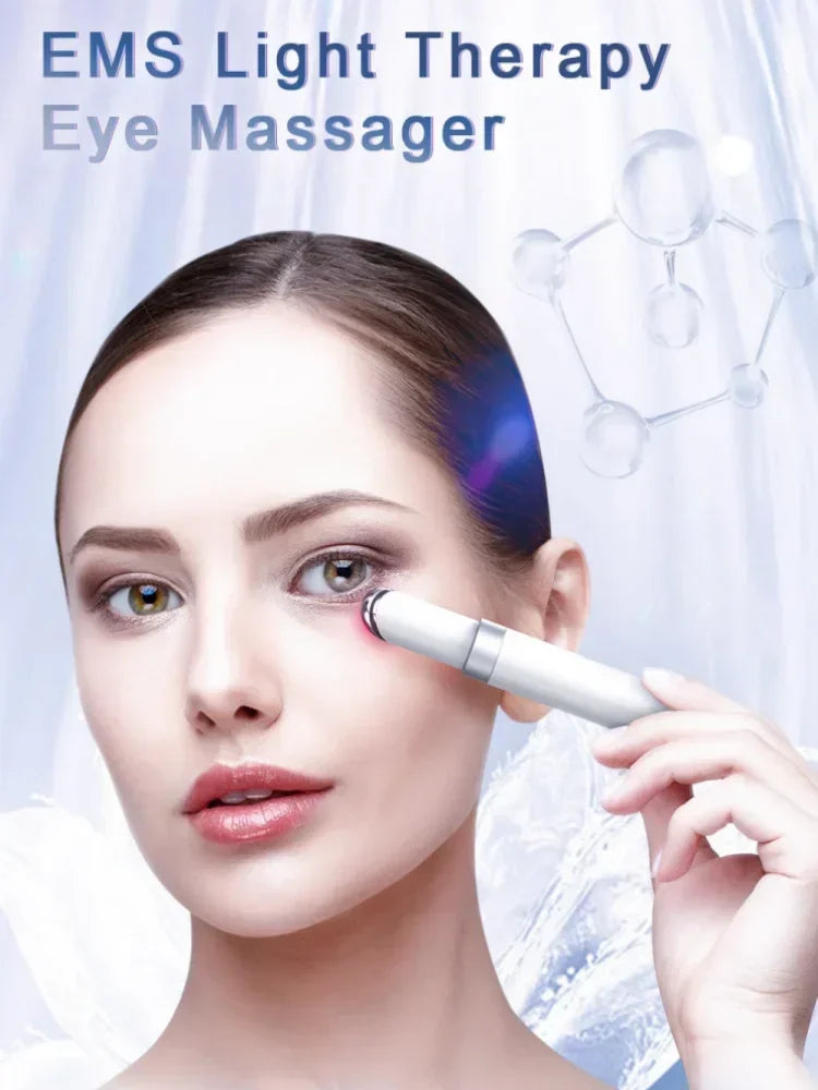 Electric Eye Massager EMS Microcurrent Skin Lifting Reduce Eye Wrinkles Remove Dark Circles Hot Vibration Beauty SkinCare Device