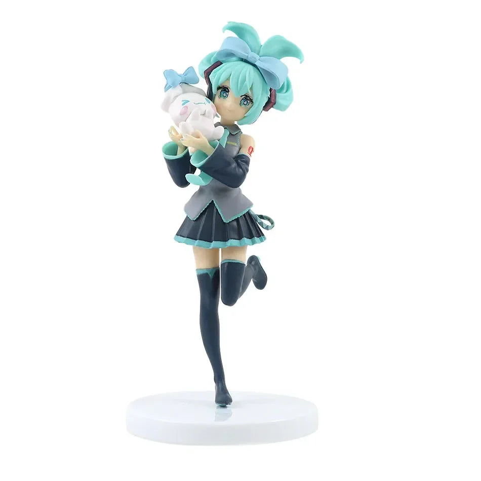 Cute girl Hatsune Miku anime character fashionable suitable for desktop decoration ornaments doll Christmas gift PVC collectible