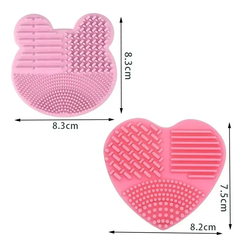 1pc Make Up Brush Cleaner Pad Washing Brush Pad Cleaning Mat Cosmetic Brush Cleaner Universal Make Up Tools Scrubber Board Pad