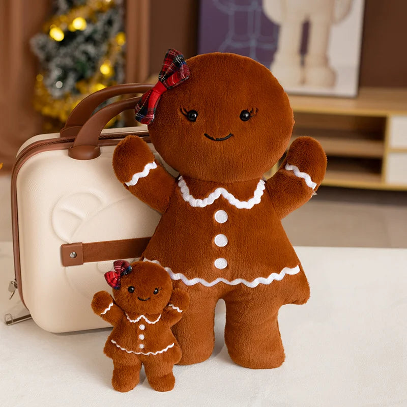 15/37cm Cartoon Hot Sale Gingerbread Plush Doll Pendant Boy Girl Biscuit Cookie Stuffed Toy Home Decor Christmas Gift For Kids