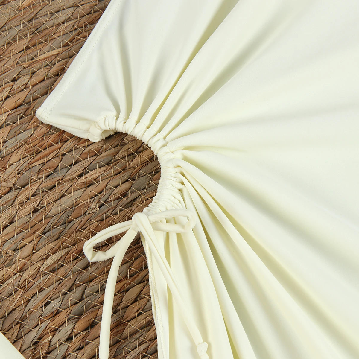 Sexy White Micro Thong Bikinis Women Swimsuit 2024 New Swimwear With Long Sleeve Bathing Suit Beachwear Biquini Female