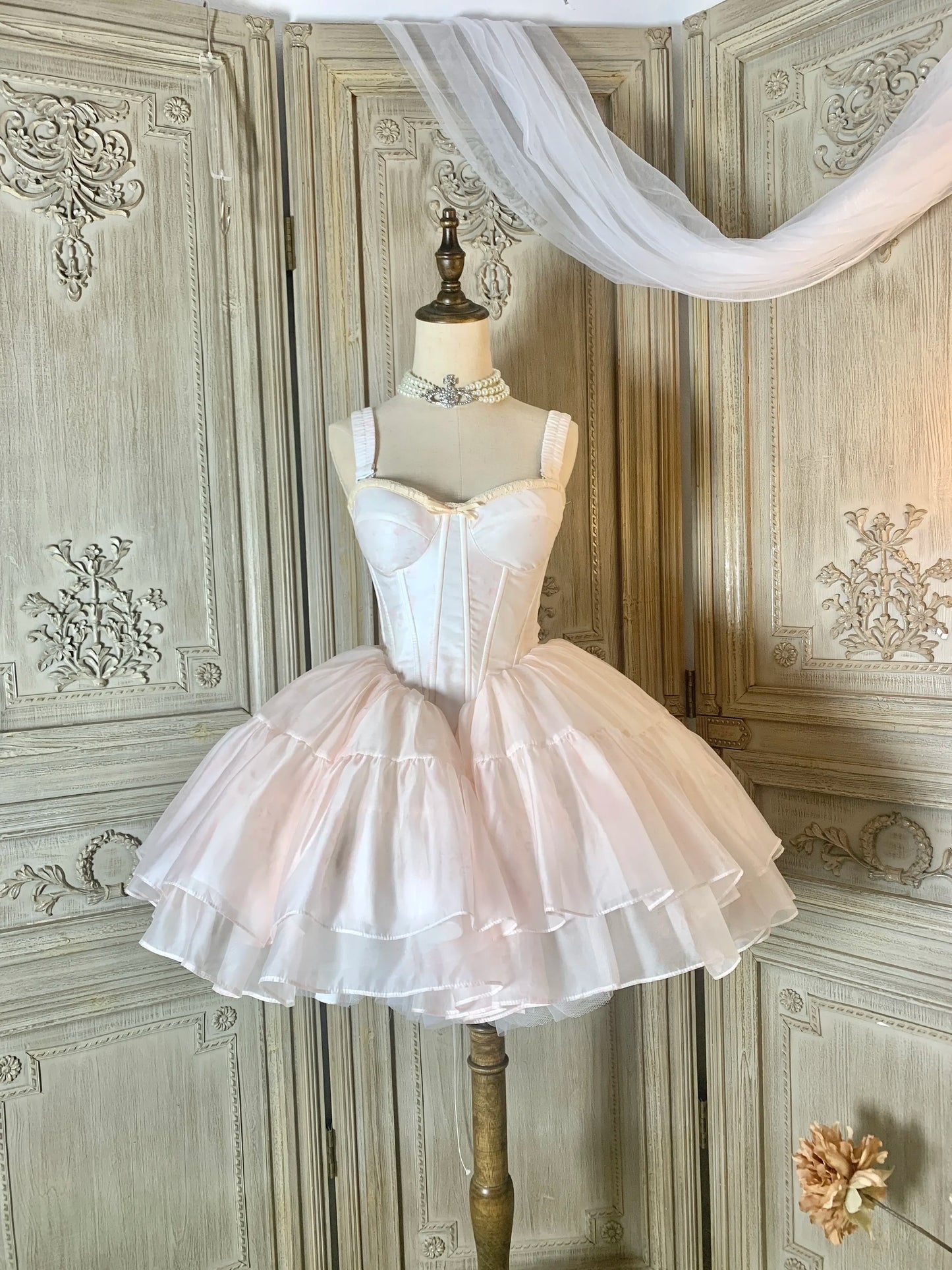 Japanese Lolita Y2k Princess Tutu Vestidos Trailing Big Bow High-end Light Luxury Birthday Dress Slim Fit Wedding Dresses Female