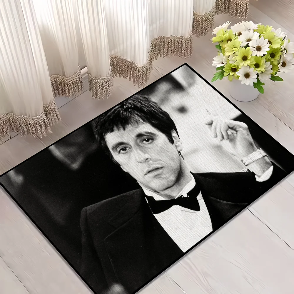 Film Scarface Door Mat Welcome Entrance Balcony Bathroom Floor Non-slip Rug Bedroom Carpet Home Decoration