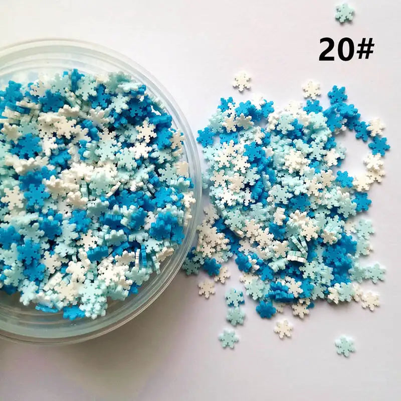 100g DIY Polymer Clay Fake Candy Sweets Sugar Sprinkle Decorations for Fake Cake Dessert Simulation Food Dollhouse Gifts