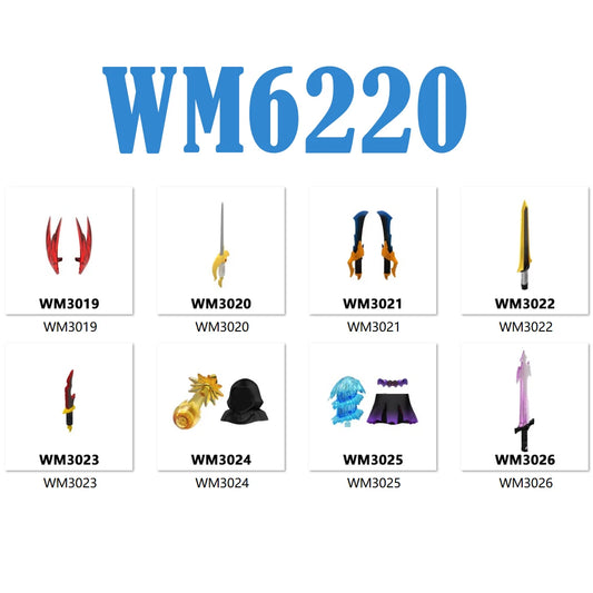 Anime Building Blocks Set WM6183 Educational Toys for Kids, Christmas Gift Bricks Collection Cool Model for Boys WM6220 WM6221