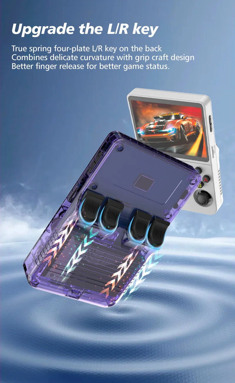 R36S Portable Handheld Game Controller with 3.5" HD Screen, Rechargeable Battery - Perfect Christmas Gift for Gamers