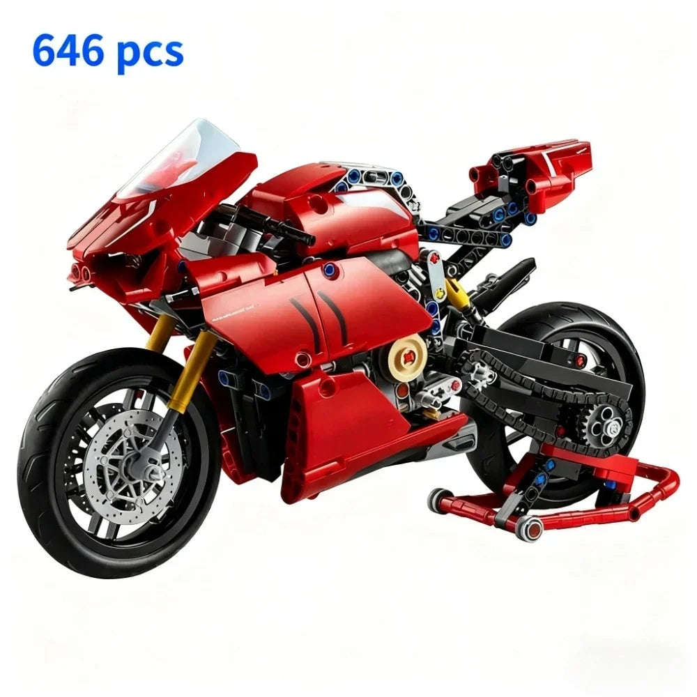 Panigale V4 R Motorbike Building Blocks Kit Superbike Model Toy for Boys Adults Christmas Gift Home Decoration
