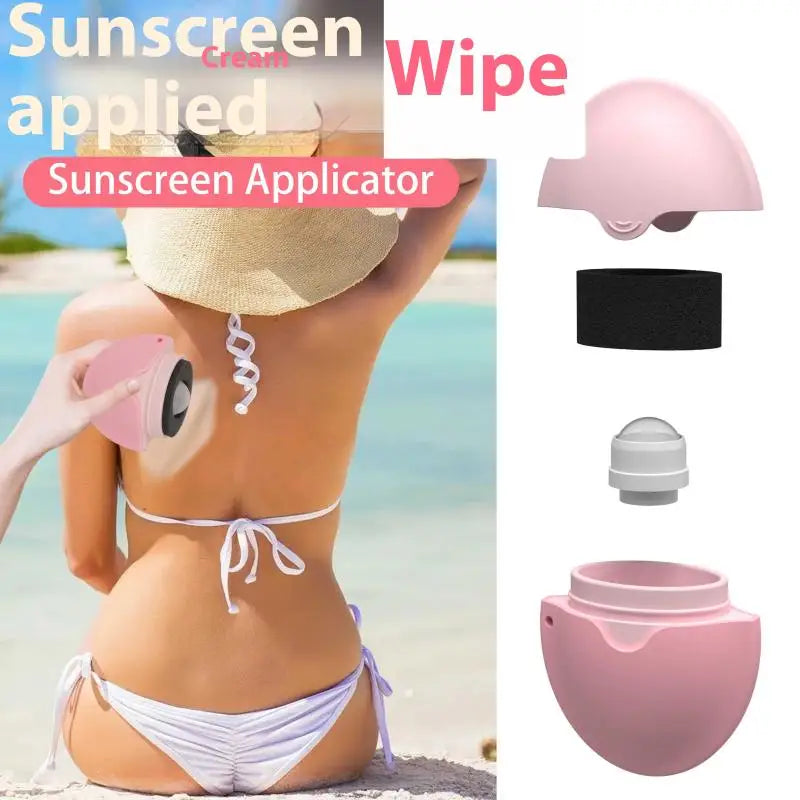 Silicone Suncream Roller Applicator Refillable Oval Isolation Lotion Cream Bottles Stitching Color Cosmetics Tool Travel