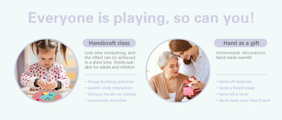 GATYZTORY DIY Punch Needle Embroidery Kit Santa Claus Snowman Frame Punch Set for Beginners Easy Handicraft DIY Christmas Gift