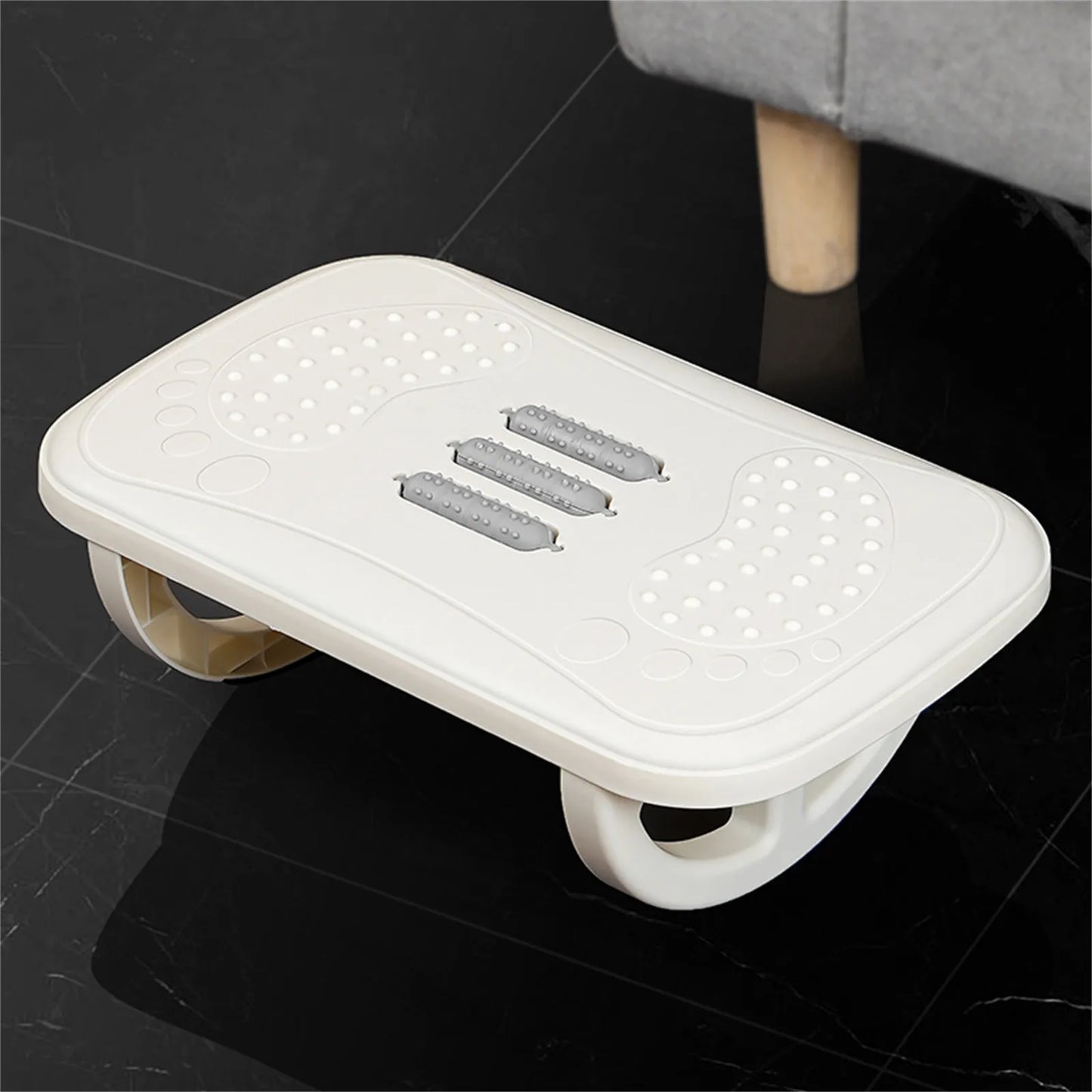 Rocking Foot Rest for Under Desk At Work Comfortable Foot Stool Ergonomic Footrest with Foot Massage Feet Stand for Office Home