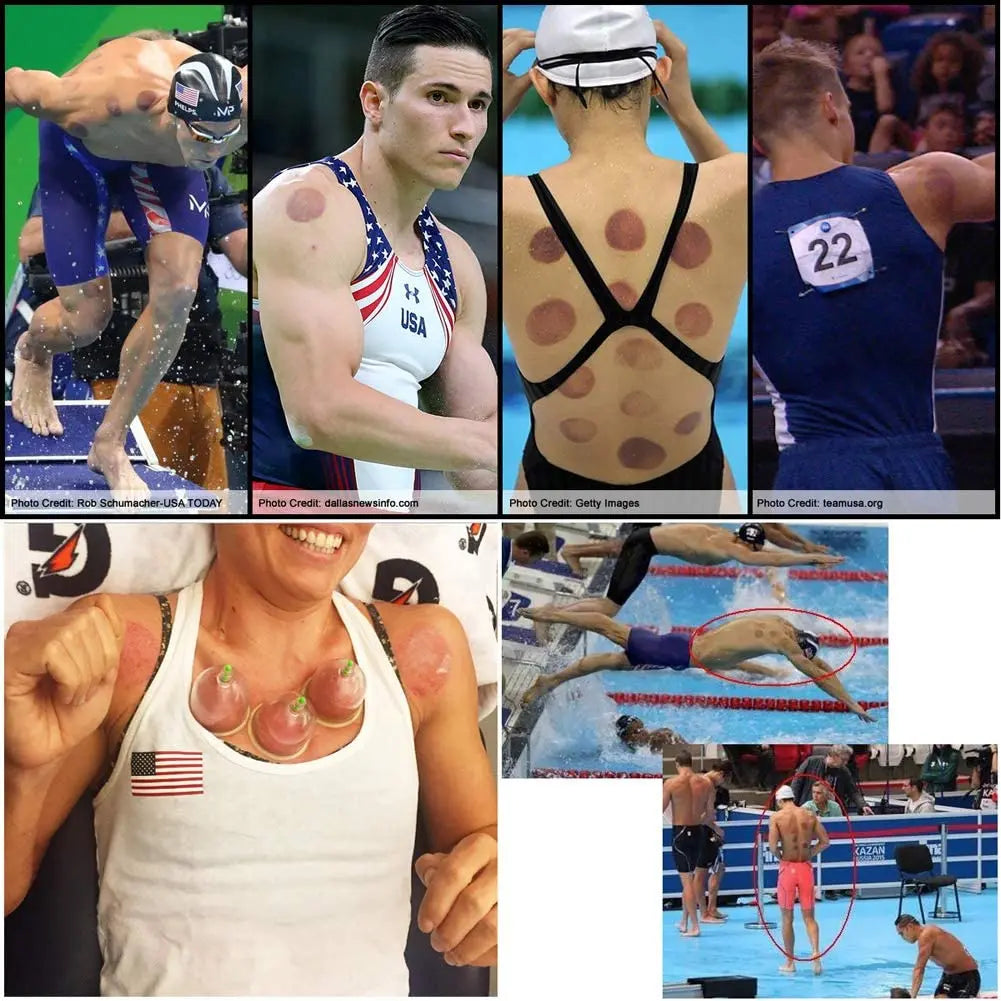 Vacuum Cupping Sets with Pumping Gun Suction Cups Back Massage Body Cup Detox Anti Cellulite Therapy Cans Healthy Care Jars