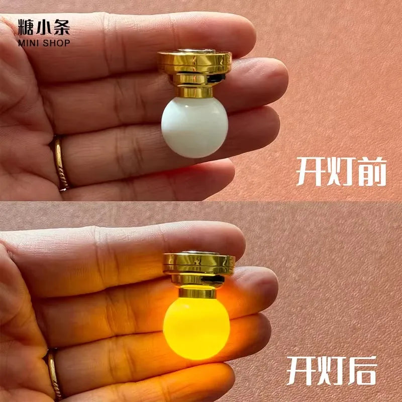 1/6 Doll House Model Furniture Accessories Led Lights Battery Operated 1/12 Desk Lamp Bjd Ob11 Gsc Blyth Soldier Lol Miniatures