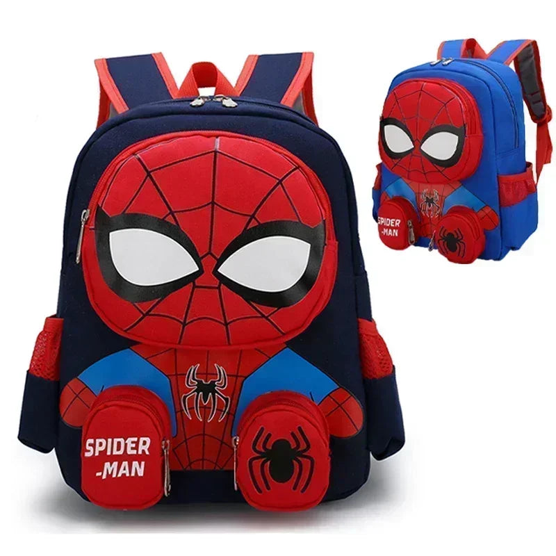 IN STOCK Cartoon Spiderman Backpack 3D Dimensional School Bag Kindergarten Shoulder Bag Student Back to School Christmas Gift