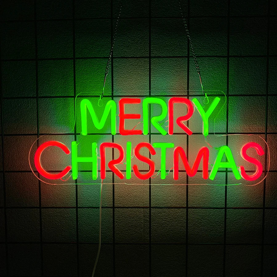 Christmas Series Neon Sign For Wall Decor,Led Neon Light For Christmas Party Decor, Bedroom,Window,Bar,Club Shop,Christmas Gift