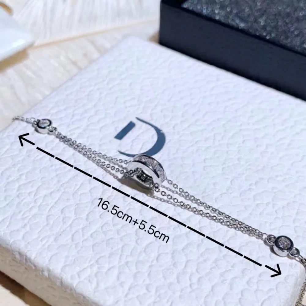 New Fashion Women's Bracelet, Shining Exquisite Chain Women's Jewelry, Suitable for Women's Daily Wear Bracelet, Christmas Gift