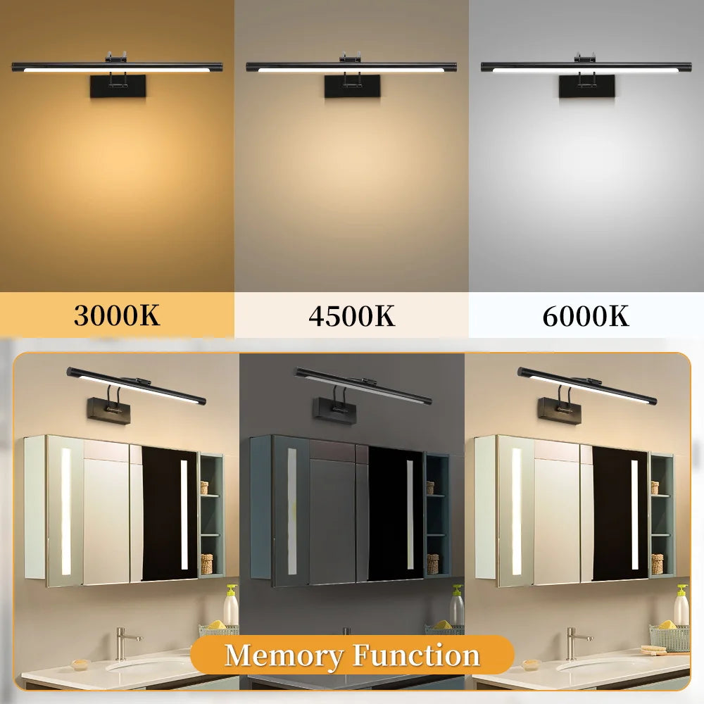 2025 NEW Wall Lamp Bathroom Mirror Light Led Waterproof For Make-up Modern Home Decoration Indoor Vanity Mirror Lamp Wash Basin