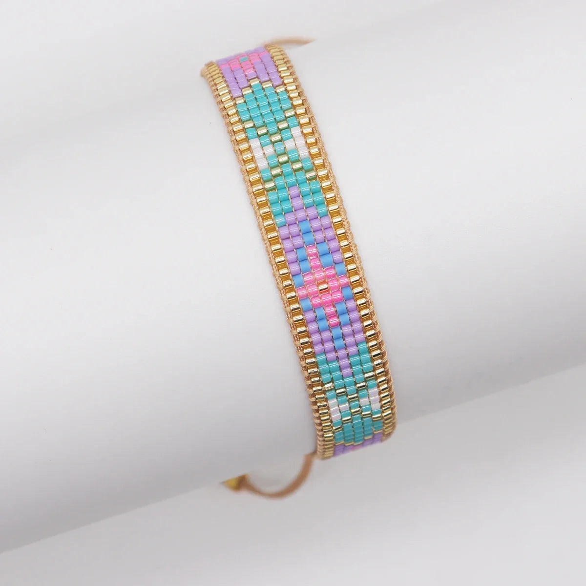 ALIYA Rainbow Bracelets For Women Boho Jewelry Miyuki Beaded Handmade Adjustable Friendship Bracelet Bohemian New In Gifts