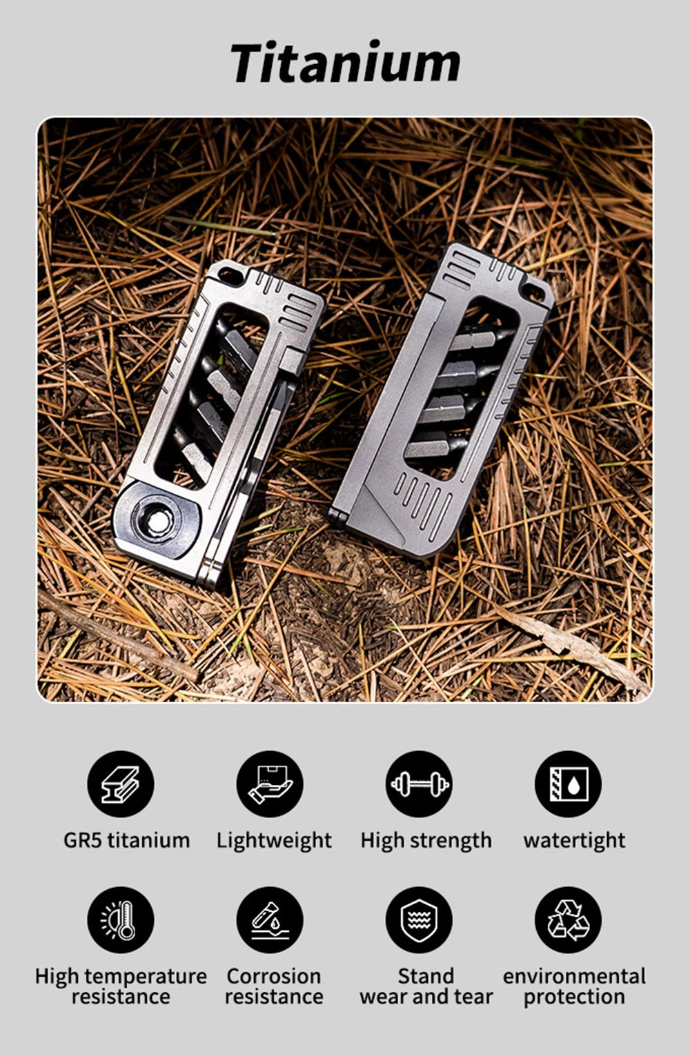 EDC Titanium Alloy Mini Adjustable Spanner Wrench Handle Multi-tool profession Portable Rrepair Tools For Outdoor Tools