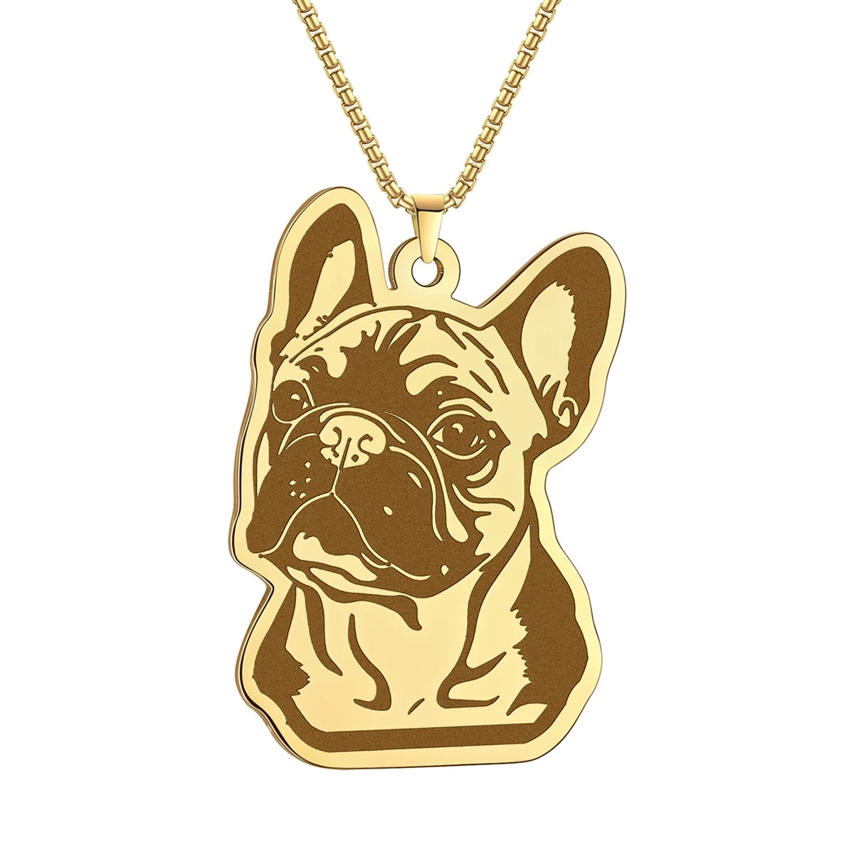 Kinitial Cute Dog Puppy Pendant Necklace For Women Men Stainless Steel Charm Necklace Wholesale Christmas Gift Jewelry