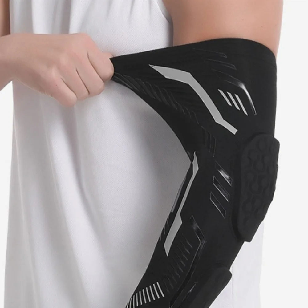 Separate Elbow Pads Honeycomb Dual Anti-Collision Elbow Brace Guard Compression Support Protective Arm Sleeve Protector
