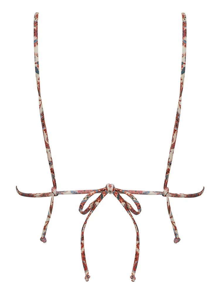 Miyouj Bandage Bikinis Sexy Swimwear Women Swimsuit Triangle Bikini Sets 2025 Bathing Suits Micro Thong Print Swimsuits