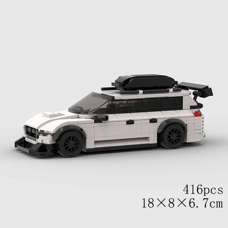MOC Car Speed R34 488 Pickup R32 Racing Vehicle Model Building Block Super Race brick Christmas Gift City Technical rally sport