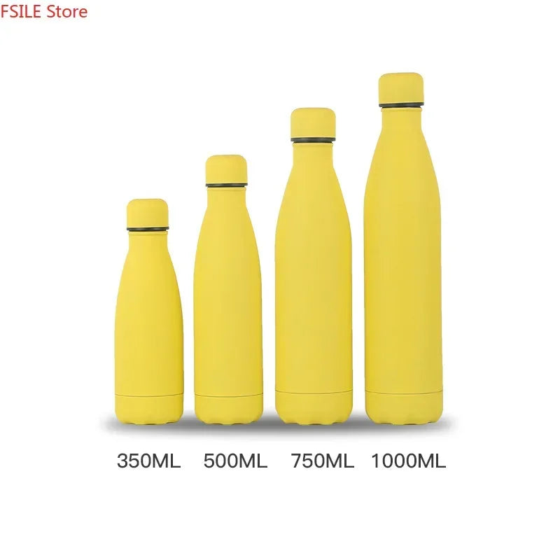 500/750/1000ml Double-Wall Insulated Vacuum Flask Stainless Steel Water Bottle BPA Free Thermos for Sport Water Bottles