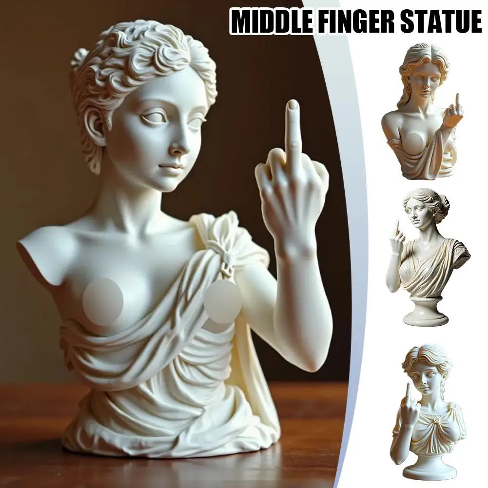 Vienna Goddess Statue 3D Resin Craft Ornaments Statue Apollo Bust Greek Head Bust Cultural Symbol Office Home Decoration