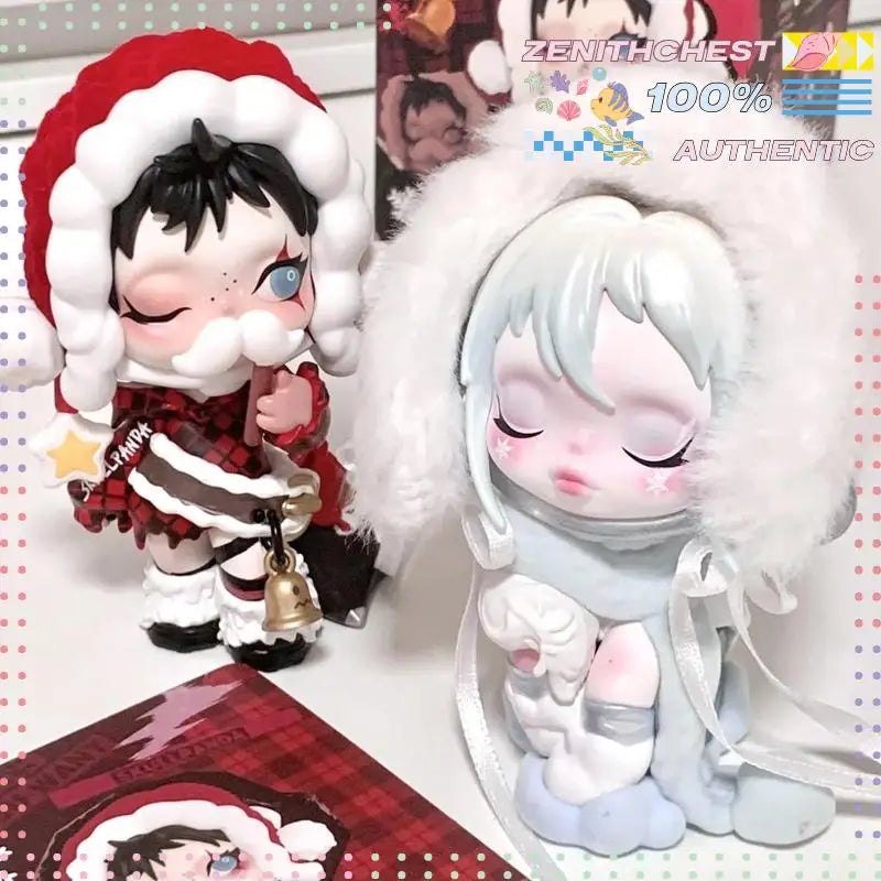 Genuine POP MART SKULLPANDA the Best Seaion Series Blind Box Doll Christmas Gift Trendy Collectible Toy The surprise of Christma