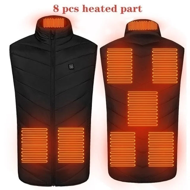 17 Areas Usb Heated Jacket Men Women Electric Heated Vest Heating Vest Heated Bodywarmer Usb Inner Heat Vest Veste Chauffante
