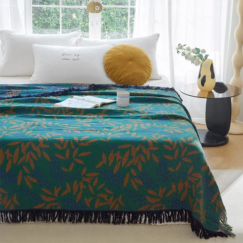 New Cotton Blanket And Bedspreads Multilayer Gauze Sofa Towel Summer Cooling Quilt Nap Air Conditioning Blanket Household Sheet