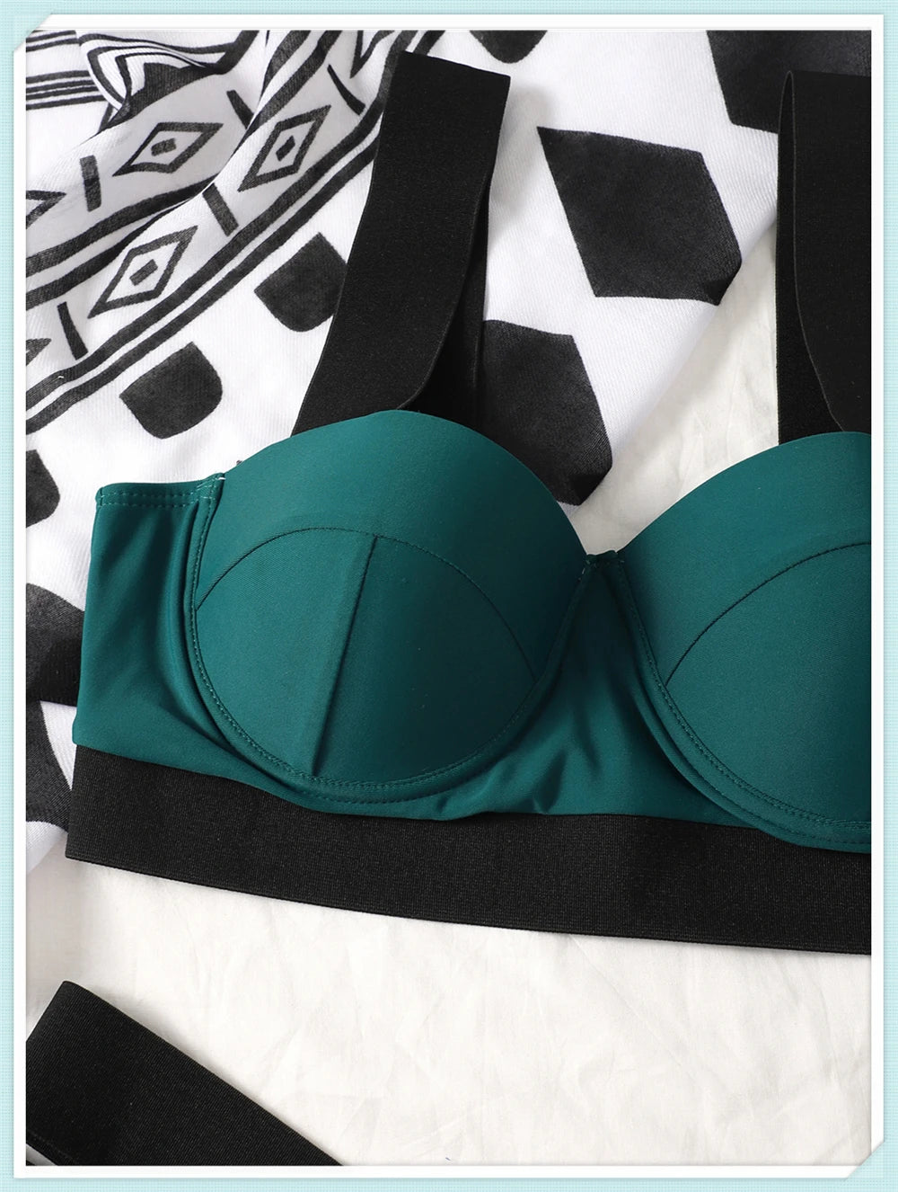 Solid Bandage Bikini Women Push Up Swimsuit Sexy Swimwear Female Brazilian Bathing Swimming Suit Bather Splicing Color Beachwear