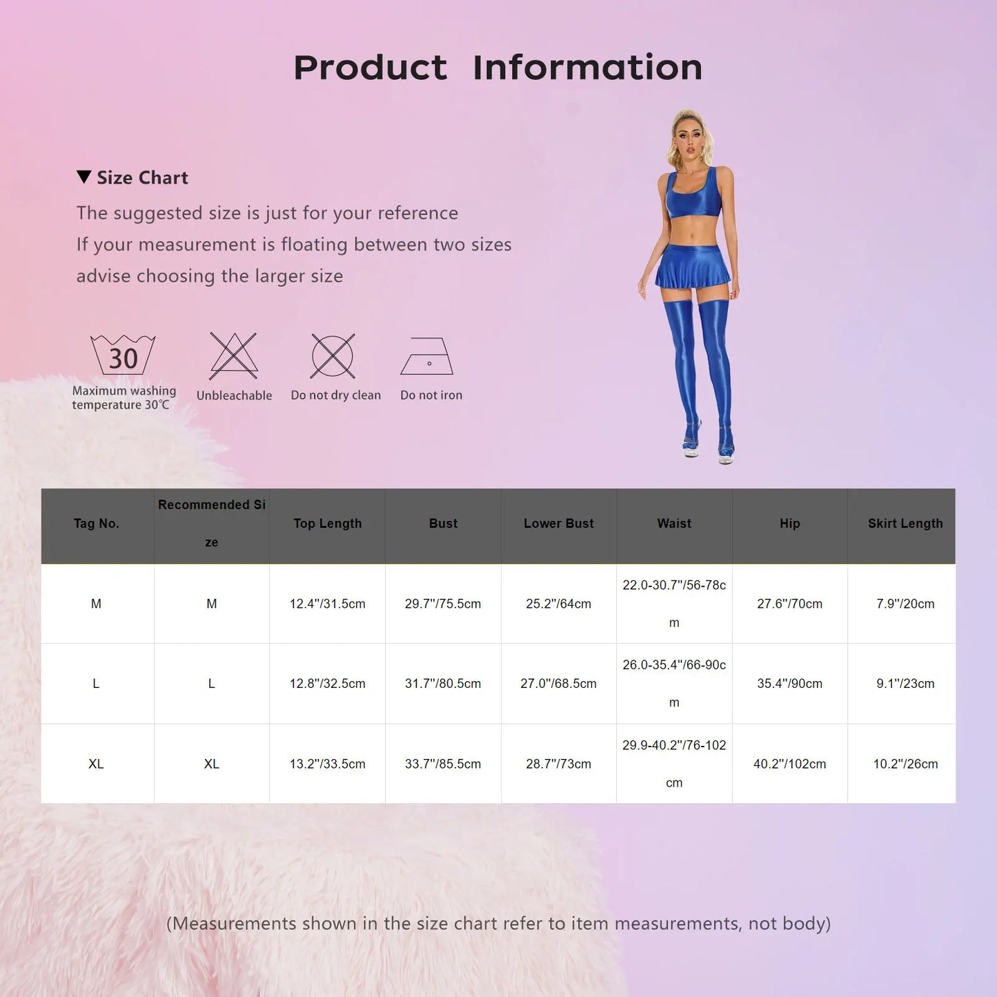 Womens Sexy Glossy Lingerie Set Oil Shiny Nightclub Outfit Crop Tank Tops with Mini Skirt Stockings Pole Dance Clubwear