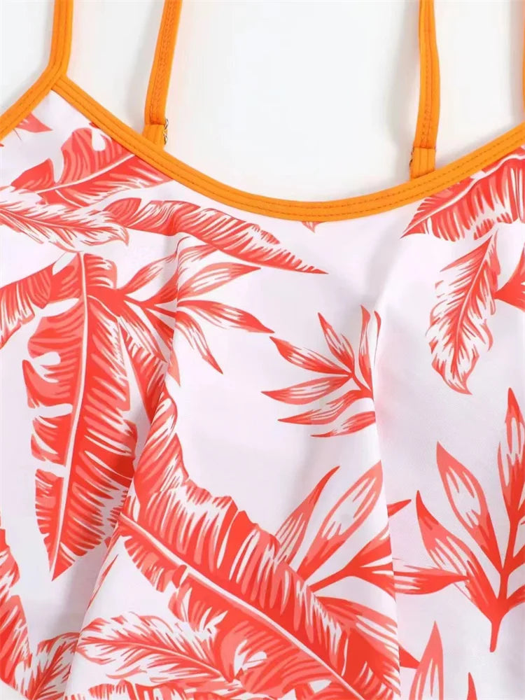 Bikini Women Swimsuit 2025 New Print Sling Bikinis Set Sexy High Waist Swimwear Summer Two Piece Beachwear Bathing Suit Female