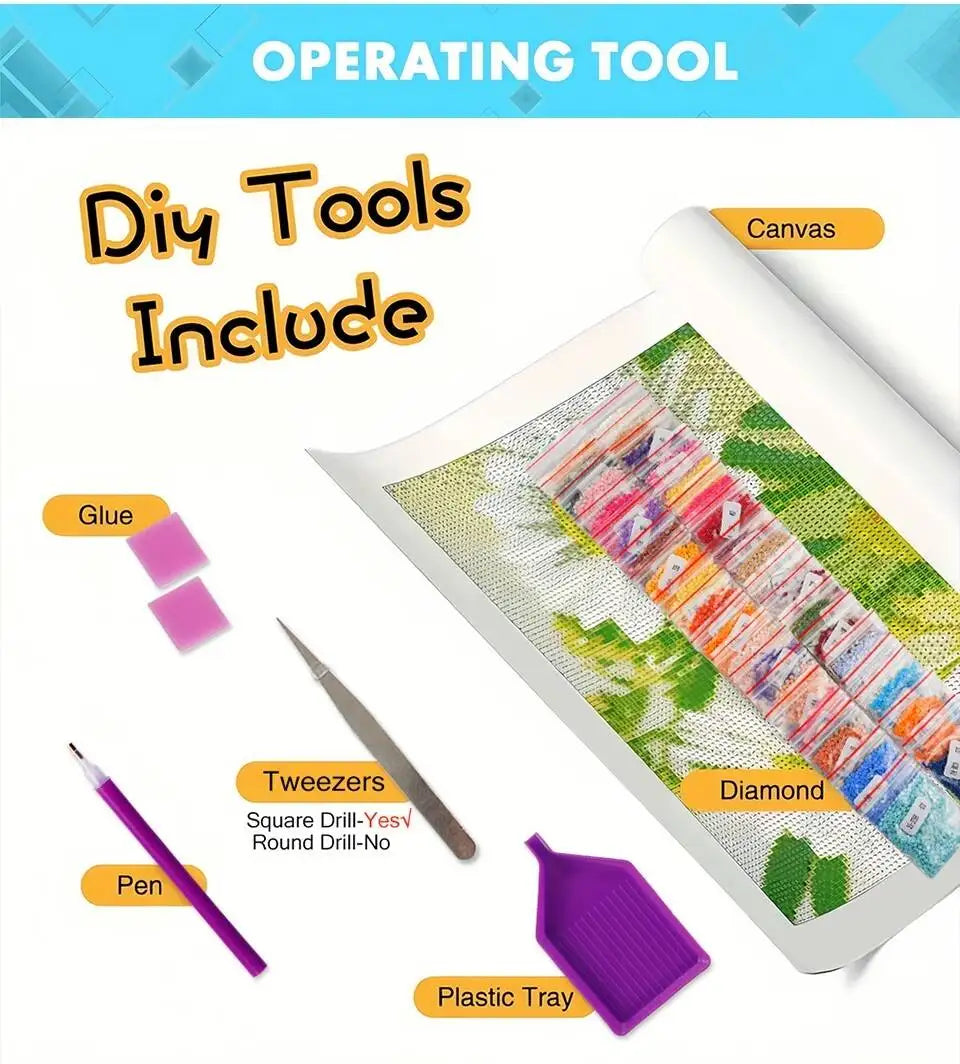 EverShine Diamond Embroidery Mouse Cartoon Diamond Painting Kit Rat Animal DIY Rhinestone Pictures Mosaic Winter Christmas Gift